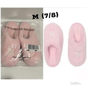 Victoria’s Secret NWT Pretty Blossom Luxe Plush Closed-Toe Slippers